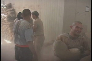 Removing Sandbags at FOB Silo