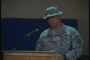 Col. Thompson Speech at Diyala Province Authority Change