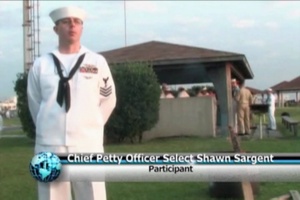 Daily News Update: USS George Washington Sailors Retire Ensign in Tribute
