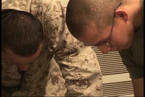 Deployed Marines Receive Flu Shot, Package