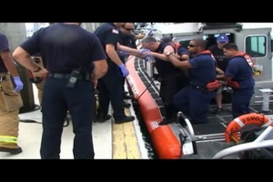 Coast Guard Medevacs Diver