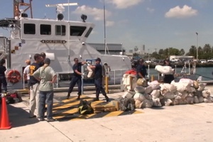 U.S. Coast Guard Cutters Venturous & Dolphin Confiscate Drugs