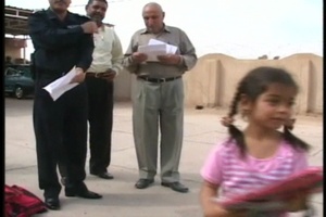Iraqi Police in Laylan Speak to "Junior Iraqi Heroes"