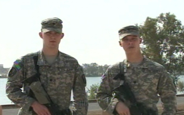 Spc. Custis and Spc. Hammond