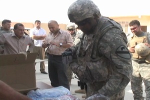 School Supply Drop Mission Minura, Iraq