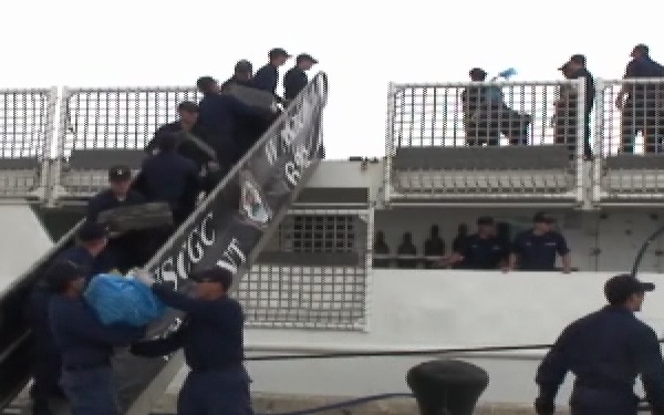 Coast Guard Offload Five Tons of Cocaine