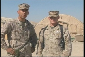 Chief Petty Officer Stubbs and Sgt. Wheeler