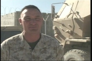 Celebrating Marines Birthday in Afghanistan
