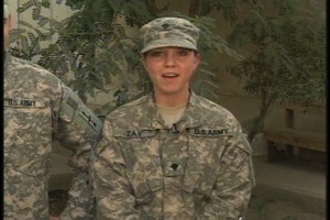 Maj. Derril Albert, Spc. Jennifer Zay