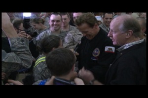 Governor Schwarzenegger Visits Troops, Part 2