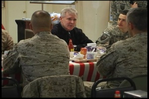 Secretary of the Navy Visits Camp Eggers