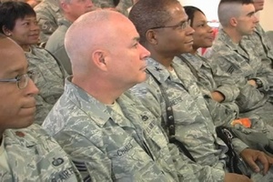 CSAF/CMSAF Visit Camp Eggers