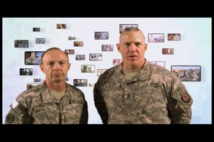Lt. Gen. Jacoby, Command Sgt. Major Grippe