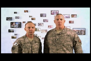 Lt. Gen. Jacoby, Command Sgt. Major Grippe