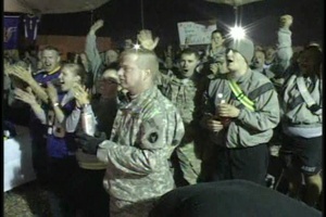 Live Shots from Iraq to the Minn. Vikings Game