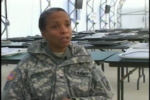 Col. Leftwich-Blocker, Lt. Col. Loveland, Master Sgt. Turturici