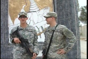 Sgt. Leonard, Pfc. Workman