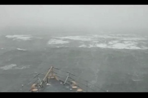 Coast Guard Cutter Escanaba in Cape Cod Bay December 2009 Snowstorm