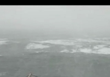 Coast Guard Cutter Escanaba in Cape Cod Bay December 2009 Snowstorm