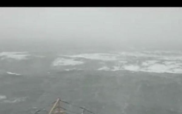 Coast Guard Cutter Escanaba in Cape Cod Bay December 2009 Snowstorm
