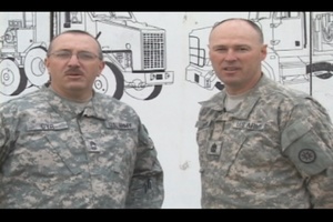 Master Sgt. Cyr and 1Sgt. Morin