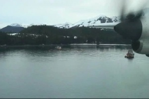 Coast Guard Air Station Kodiak Performs Overflight of Tug Pathfinder