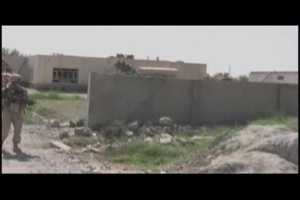 Operation Enduring Freedom: U.S. Marines Conduct a Perimeter Patrol
