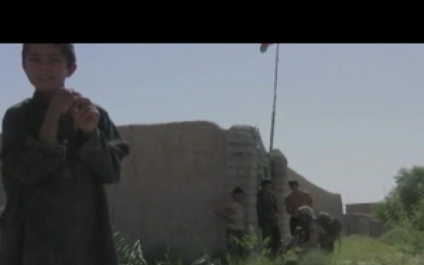 Operation Enduring Freedom: U.S. Marines Conduct a Perimeter Patrol