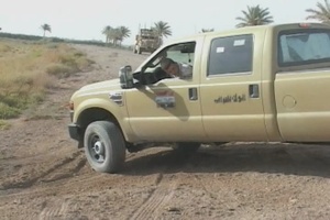 U.S. soldiers find for unexploded ordinance in Zaidon, Iraq