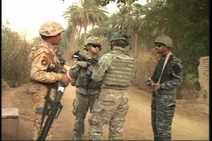 Iraqi Officers Shadows Army Lieutenant