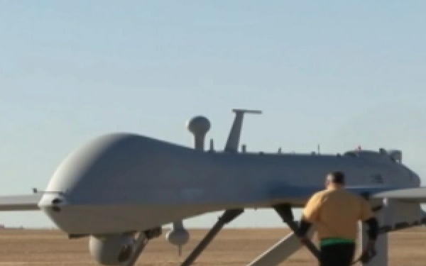 First Ever Predator Taxi at Connon Air Force Base