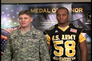 Sgt. 1st Class Lane and Chancellor Carter