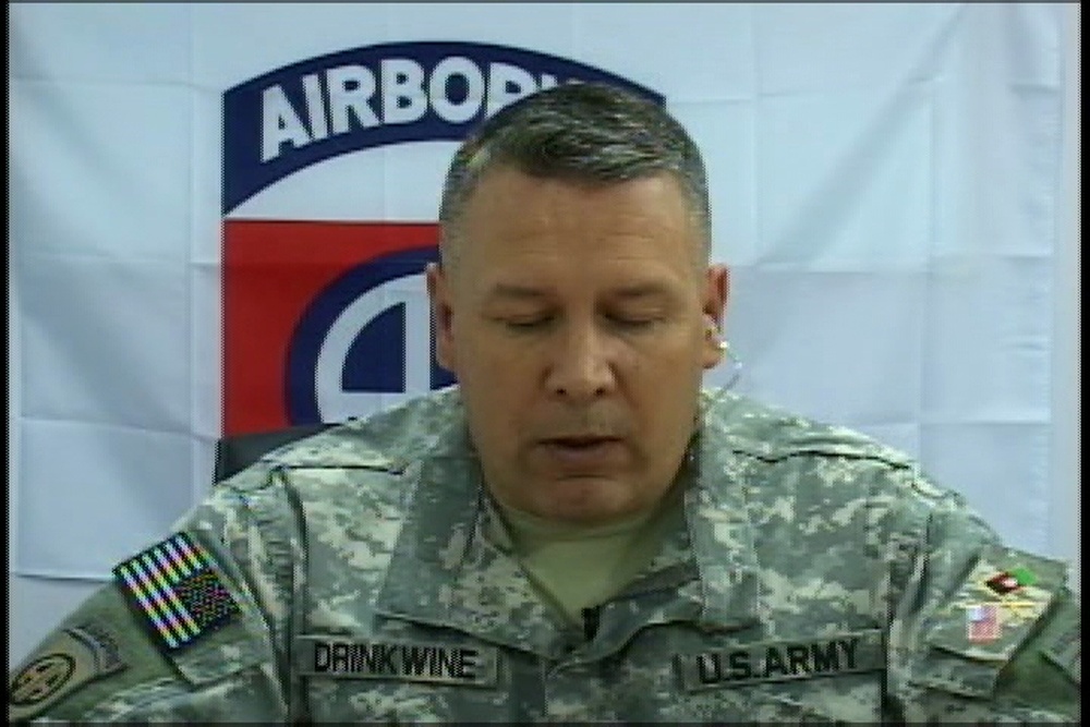 DVIDS Video Col. Drinkwine, Part 1