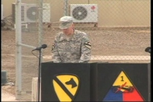 1st CAV to 1st AD Transfer of Authority, Part 1