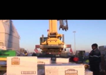 U.S. Navy Sailors Load Supplies