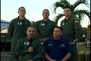 Coast Guard Lt. Cmdr. Strickland and Capt. McPherson