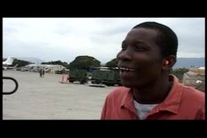 Haitian Volunteers at Haiti Airport