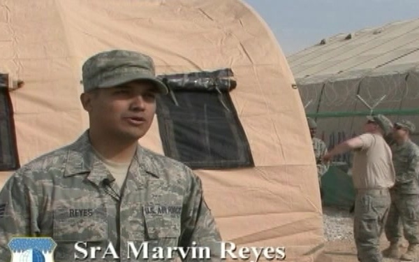Tent Construction for Troop Surge