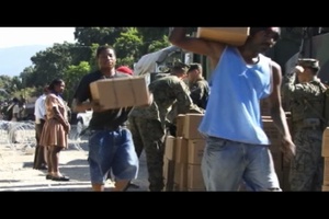 Marines Deliver MREs in Petit Goave, Haiti