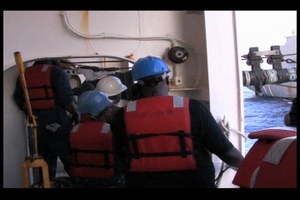 USNS Comfort Receives Fuel and Water, Part 1