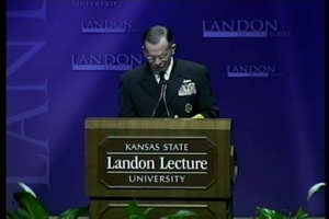 Adm. Mullen Speaks at Kansas State University, Part 1