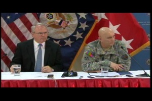 Ambassador Hill and Gen. Odierno Joint Press Conference