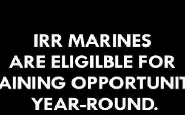 IRR Marines: Training Opportunities