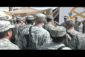 1-1 AD Presents Coins to Soldiers