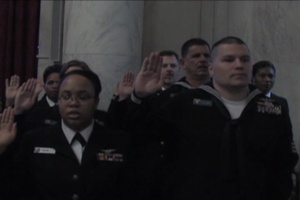 Daily News Update: Navy Reserve 95th Birthday Reenlistment Ceremony