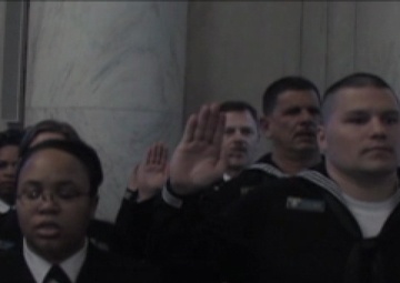 Daily News Update: Navy Reserve 95th Birthday Reenlistment Ceremony