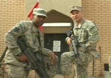 Pvt. Miser and Sgt. Yardshaw