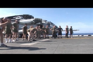 Marines and Sailors Relay Race