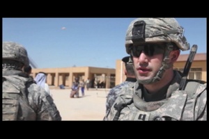 U.S. Soldiers and Iraqi Federal Police Hand Out Water Filters
