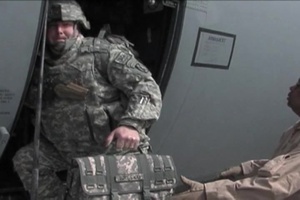 Soldiers Arriving in Afghanistan